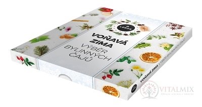 LEROS VOŇAVÁ ZIMA výber bylinných čajov, 9 druhov po 5 nálevových vrecúšok, 1x1 set