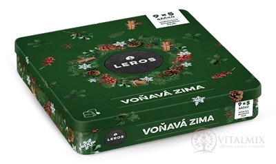 LEROS VOŇAVÁ ZIMA 9 druhov čajov po 5 nálevových vrecúšok (inov. 2022), 1x1 set