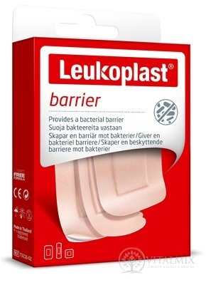 LEUKOPLAST BARRIER náplasť na rany, 3 veľkosti (inov.2020/2021) 1x20 ks