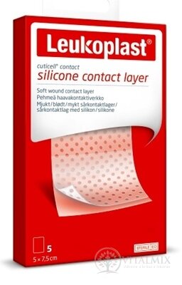 LEUKOPLAST CUTICELL CONTACT krytie na rany, sterilné, 5x7,5 cm, 1x5 ks