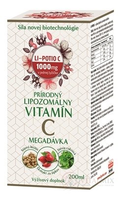 LI-POTIO C lipozomálny vitamín C, 1x200 ml