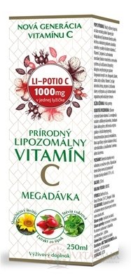 LI-POTIO C lipozomálny vitamín C (inov.21) 1x250 ml