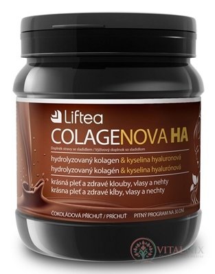 LIFTEA COLAGENOVA HA prášok na prípravu nápoja, čokoládová príchuť 1x420 g