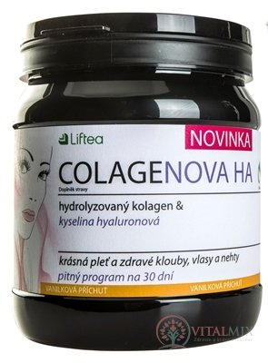 LIFTEA COLAGENOVA HA prášok na prípravu nápoja, vanilková príchuť 1x390 g