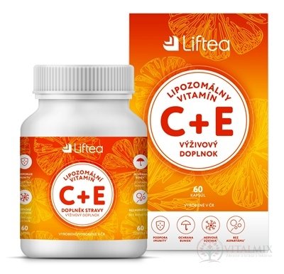 Liftea LIPOZOMÁLNY VITAMÍN C + E cps 1x60 ks