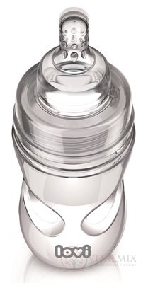 LOVI fľaša Medical+ Aktívne satie Super vent 250ml plast, silikónový dynamický cumlík 3m+, 1x1 set