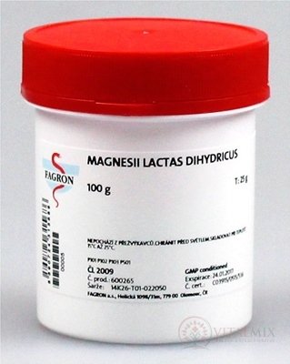 Magnesii lactas dihydricus - FAGRON v dóze 1x100 g