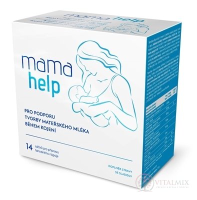 MamaHelp podpora laktácie vrecúška (prášok s čokoládovou príchuťou) 1x14 ks