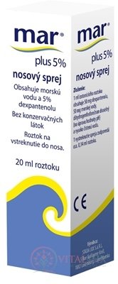 MAR plus 5% nosový sprej 1x20 ml