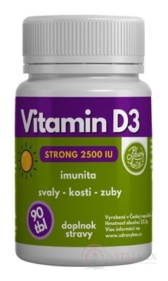 MEDICAL Vitamin D3 Strong 2500 IU tbl 1x90 ks
