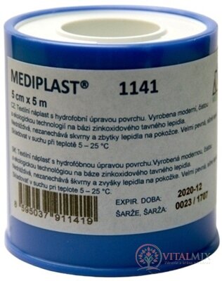 MEDIPLAST Textilná náplasť 1141 5 cm x 5 m, cievka, 1x1 ks
