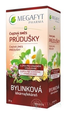 MEGAFYT Bylinková lekáreň Čajová zmes PRIEDUŠKY bylinný čaj, s lipou, 20x1,5 g (30 g)