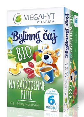 MEGAFYT Bylinný čaj BIO NA KAŽDODENNÉ PITIE pre deti (od ukonč. 6. mesiaca) 20x2 g (40 g)