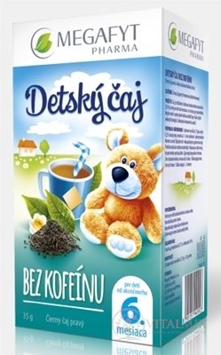 MEGAFYT Detský čaj BEZ KOFEÍNU čierny čaj (od ukonč. 6. mesiaca), 20x1,75 g (35 g)