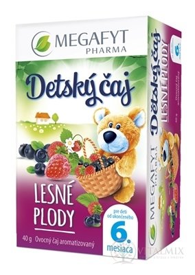 MEGAFYT Detský čaj LESNÉ PLODY ovocný čaj  (od ukonč. 6. mesiaca) 20x2 g (40 g)