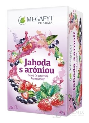 MEGAFYT Jahoda s aróniou ovocný čaj porciovaný 20x2 g (40 g)