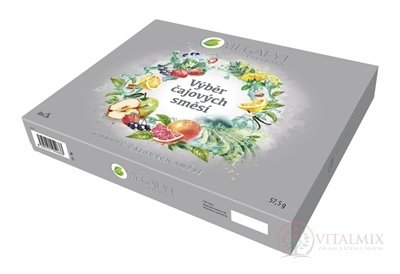 MEGAFYT Kazeta Výber čajových zmesí 6 druhov po 5 vrecúšok (30 vrecúšok) 1x57,5 g