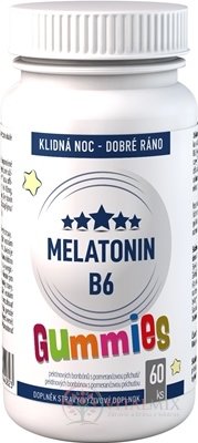 MELATONÍN B6 Gummies - Clinical pektínové bonbóny s pomarančovu príchuťou 1x60 ks