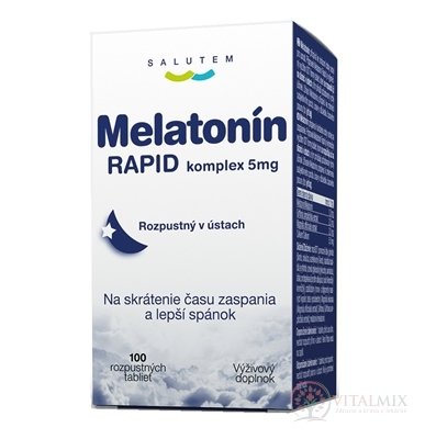 Melatonin RAPID komplex 5mg SALUTEM rozpustné tablety 1x100 ks