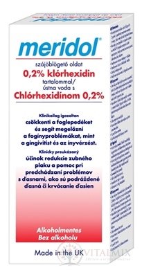 MERIDOL ÚSTNA VODA S CHLÓRHEXIDÍNOM 0,2% bez alkoholu 1x300 ml