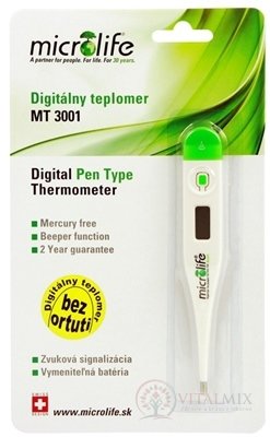 MICROLIFE TEPLOMER DIGITÁLNY MT 3001 GREEN 1x1 ks