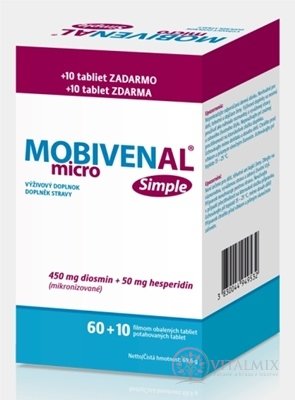 MOBIVENAL micro Simple tbl flm 60+10 zadarmo (70 ks)