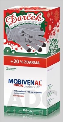 MOBIVENAL micro tbl flm 100+20 zadarmo (120 ks) + darček ponožky, 1x1 set