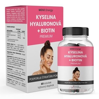 MOVit Kyselina hyaluronová + Biotin PREMIUM cps 1x60 ks