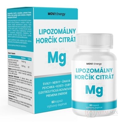 MOVit Lipozomálny Horčík Citrát cps 1x60 ks