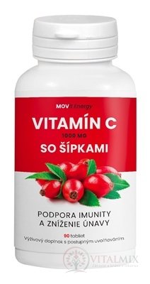 MOVit Vitamín C 1000 mg so šípkami tbl s postupným uvoľňovaním 1x90 ks