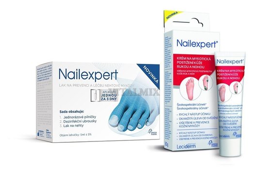 Nailexpert pack lak na prevenciu a liečbu nechtovej mykózy 5ml+krém 30g