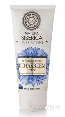 NATURA SIBERICA LOVES ESTONIA Body cream telový krém, výživný, nevädza a moruša, 1x200 ml