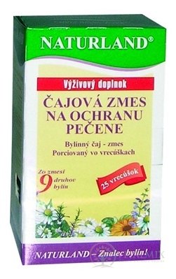 NATURLAND ČAJOVÁ ZMES NA OCHRANU PEČENE nálevové vrecúška 25x1,5 g (37,5 g)