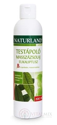 NATURLAND OŠETRUJÚCI MASÁŽNY OLEJ EUKALYPTOVÝ 1x200 ml