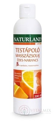 NATURLAND OŠETRUJÚCI MASÁŽNY OLEJ SLADKÝ POMARANČ 1x200 ml