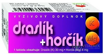 NATURVITA DRASLÍK + HORČÍK tbl 1x60 ks