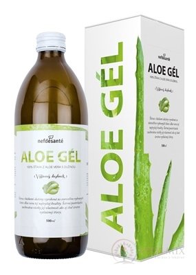 nefdesanté ALOE GÉL šťava z Aloe Vera s dužinou 1x500 ml