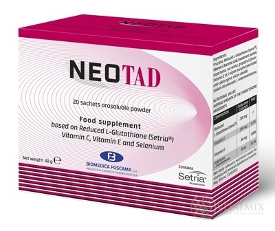 NEOTAD vrecúška (prášok Setria glutatión) 1x20 ks