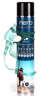 Nero PURE OXYGEN ENERGY inhalačný kyslík (objem kyslíka 14 l) 1x750 ml