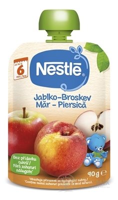 Nestlé Jablko Broskyňa kapsička, ovocná desiata (od ukonč. 6. mesiaca) 1x90 g