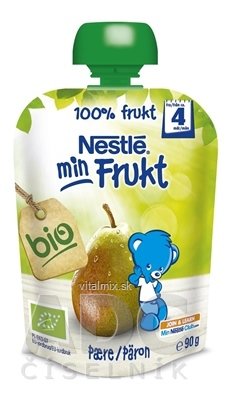 Nestlé min Frukt BIO Hruška kapsička, ovocná desiata (od ukonč. 4. mesiaca) 1x90 g