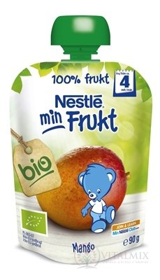 Nestlé min Frukt BIO Mango kapsička, ovocná desiata (od ukonč. 4. mesiaca) 1x90 g