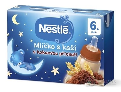 Nestlé Mliečko s kašou KAKAOVÉ od ukonč. 6. mesiaca, 2x200 ml (400 ml)