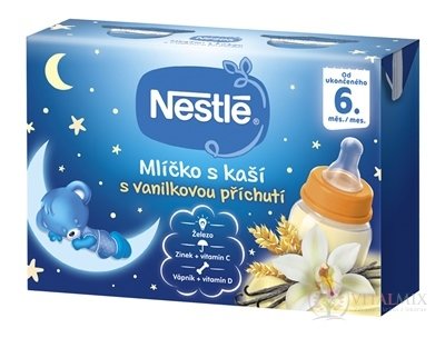 Nestlé Mliečko s kašou VANILKOVÉ od ukonč. 6. mesiaca, 2x200 ml (400 ml)