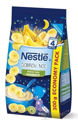 Nestlé Mliečna kaša BANÁNOVÁ - Dobrú noc (od ukonč. 4 mesiaca) 1x300 g