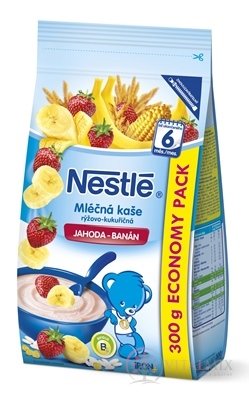 Nestlé Mliečna kaša JAHODA - BANÁN ryžovo - kukuričná (od ukonč. 6. mesiaca) 1x300 g