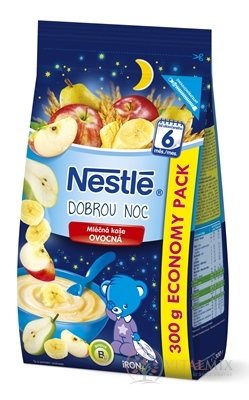 Nestlé Mliečna kaša OVOCNÁ - Dobrú noc (od ukonč. 6. mesiaca) 1x300 g