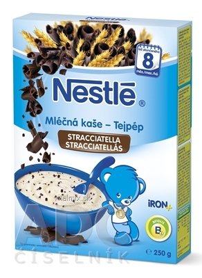Nestlé Mliečna kaša Stracciatella (inov.2016) (od ukonč. 8. mesiaca) (modrá krabica) 1x250 g