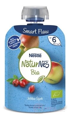 Nestlé NaturNes BIO Jablko Šípky kapsička, ovocná desiata (od ukonč. 6. mesiaca) 1x90 g