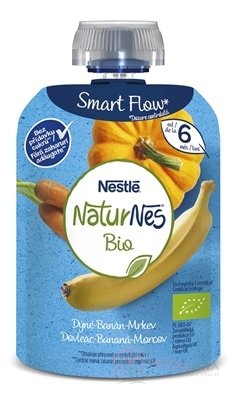 Nestlé NaturNes BIO Tekvica Banán Mrkva kapsička, ovocno-zeleninová desiata (od ukonč. 6.mesiaca) 1x90 g